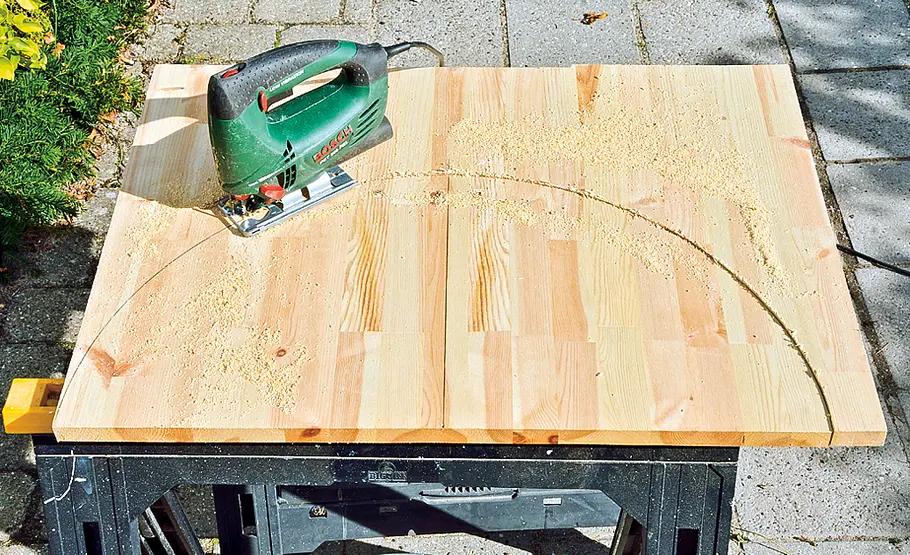 Mobile Gartenbrause mit Sichtschutz bauen