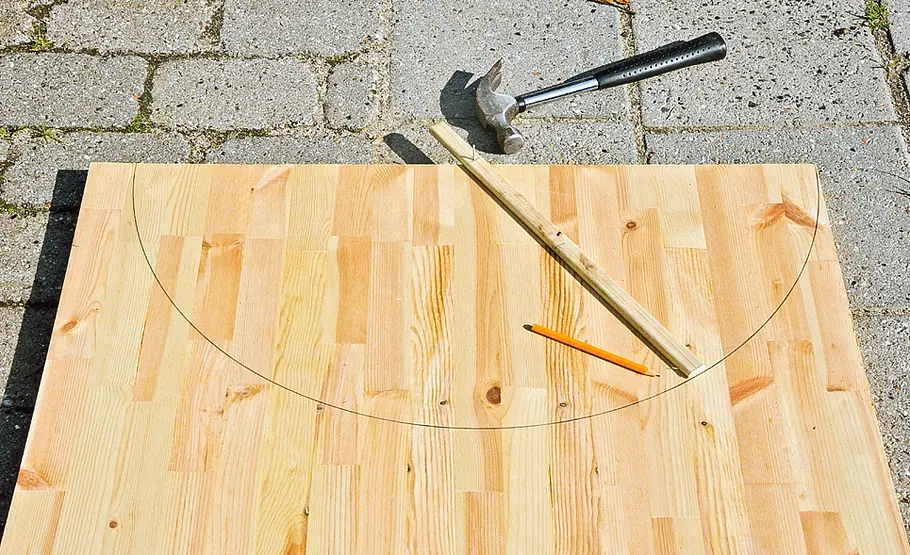 Mobile Gartenbrause mit Sichtschutz bauen