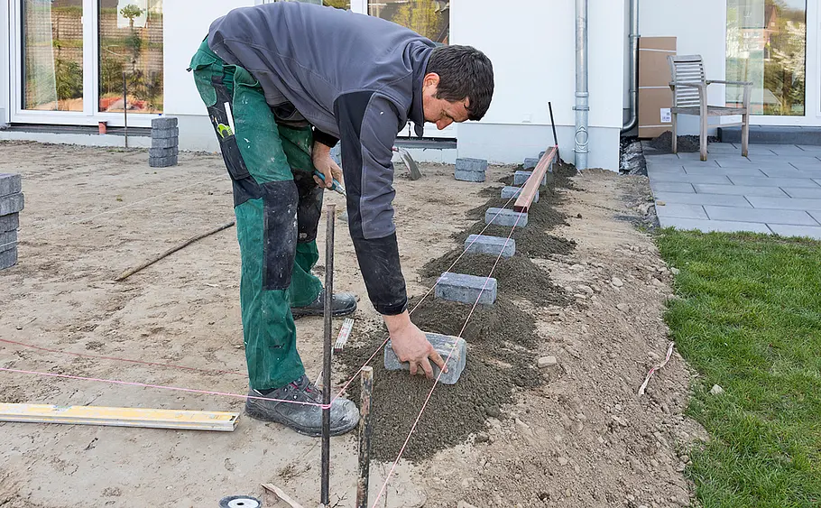 Bangkirai-Terrasse: Unterkonstruktion