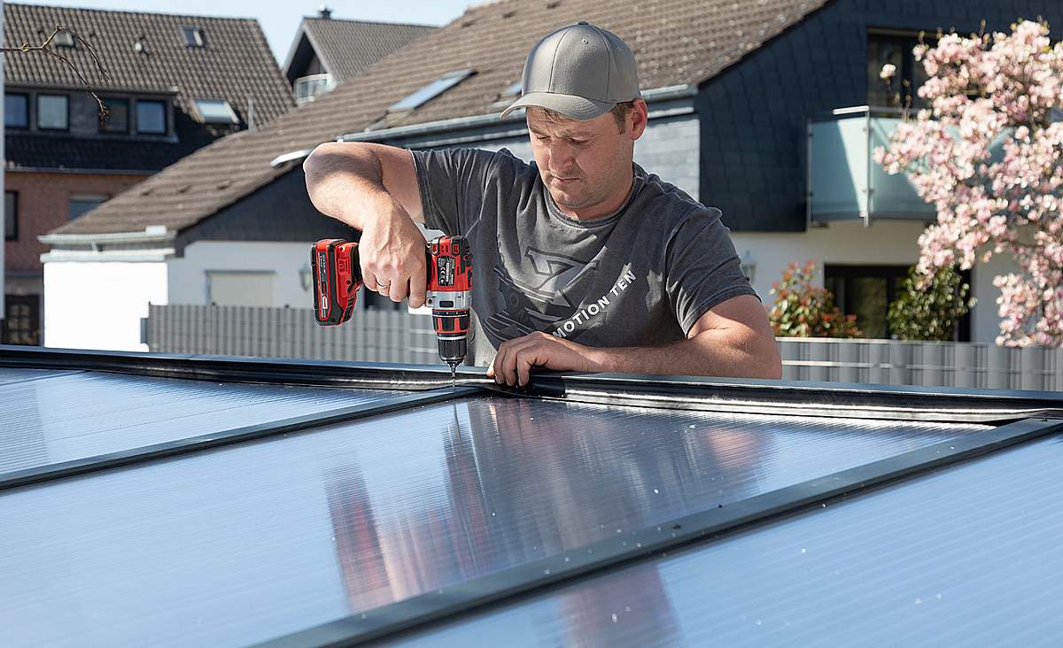 Freistehende Terrassenüberdachung bauen selber bauen