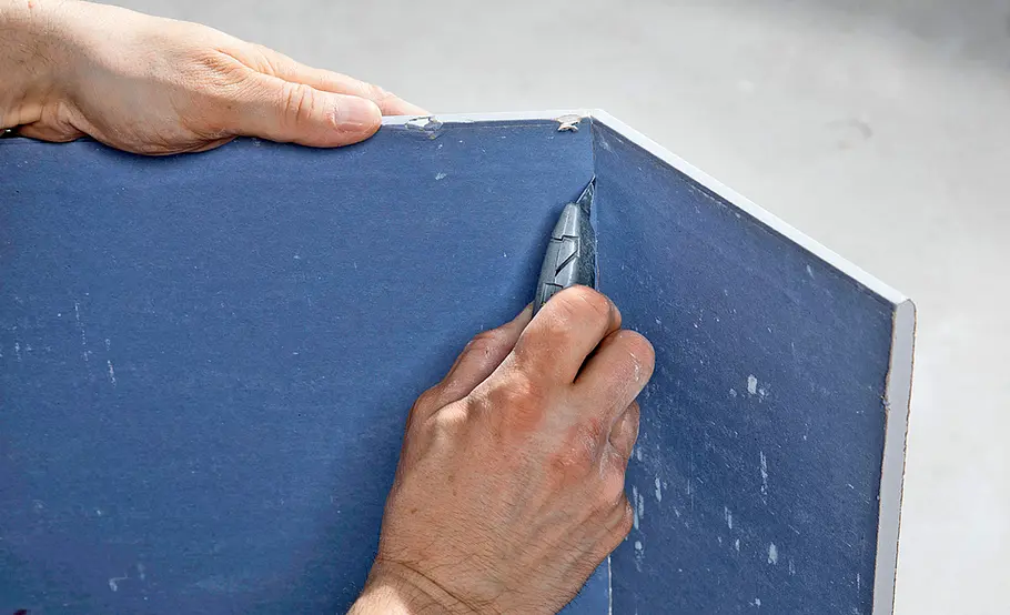 Dachstuhl mit Gipskartonplatten beplanken