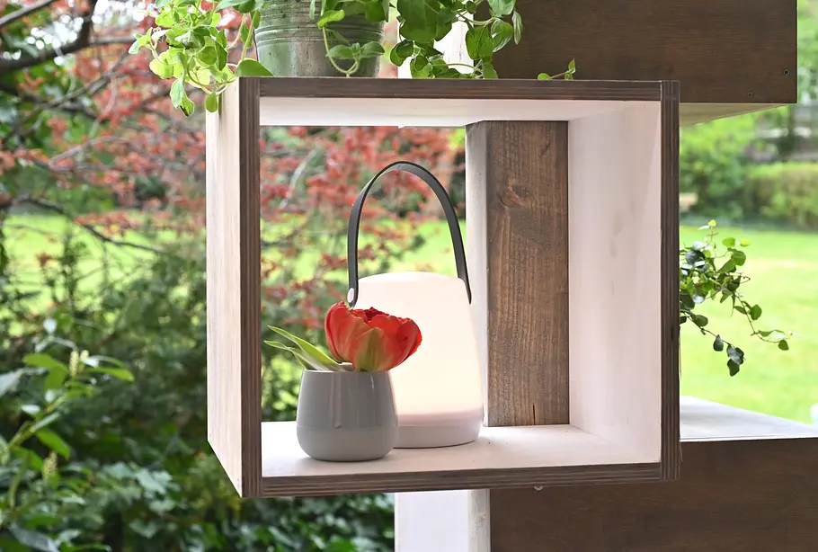 Pflanzsäule aus Holz selbst bauen