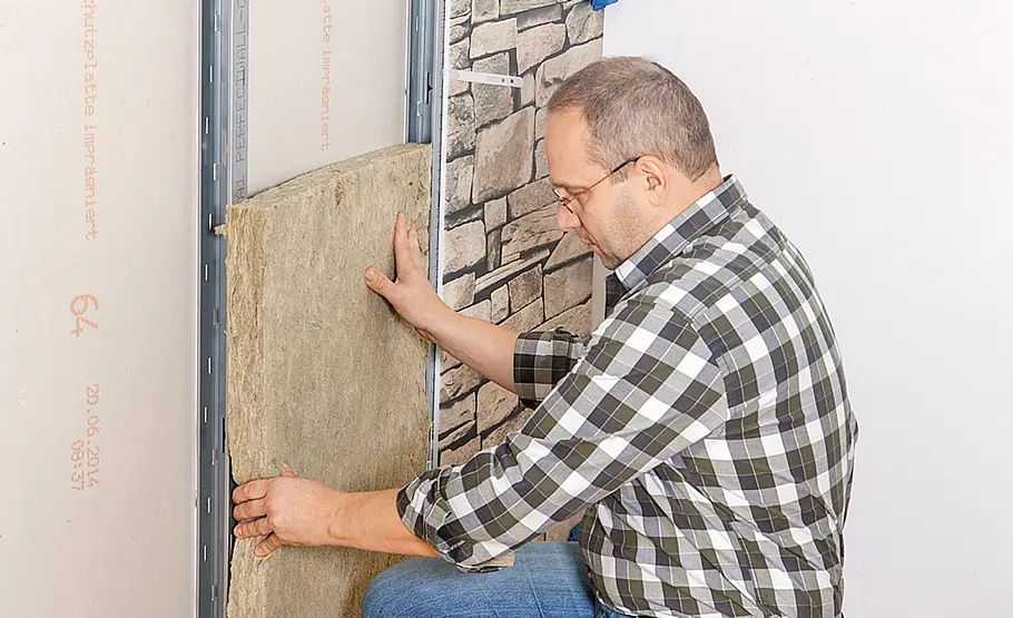 Raumteiler-Trennwand bauen