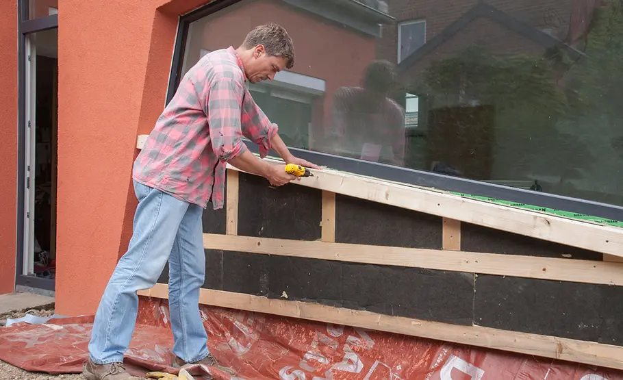 Fassade verkleiden mit Holz