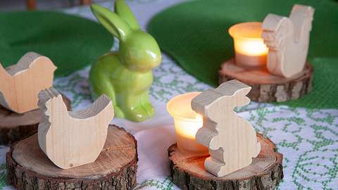 Osterfiguren aus Holz basteln - Foto: sidm / MMM