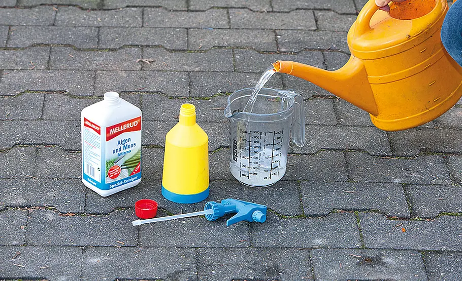 Grünbelag entfernen von Beton