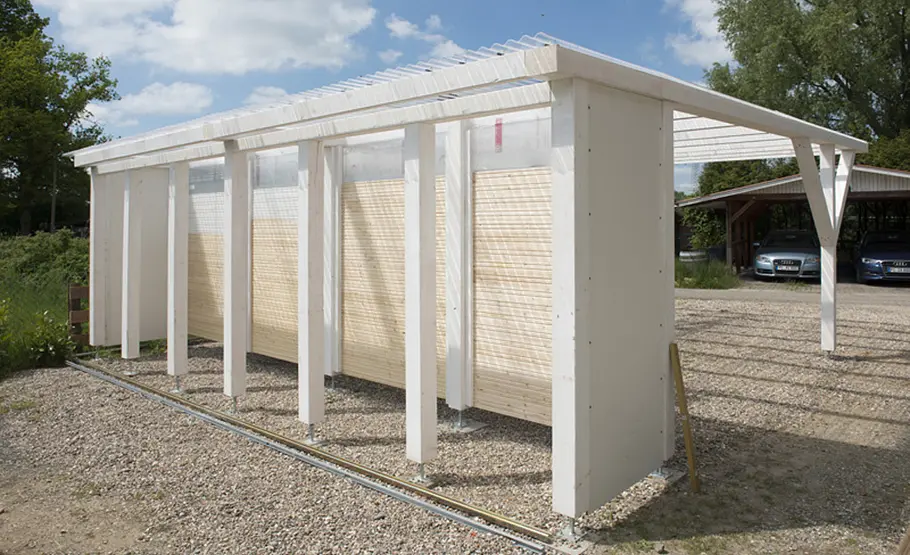 Doppelcarport mit Schuppen bauen