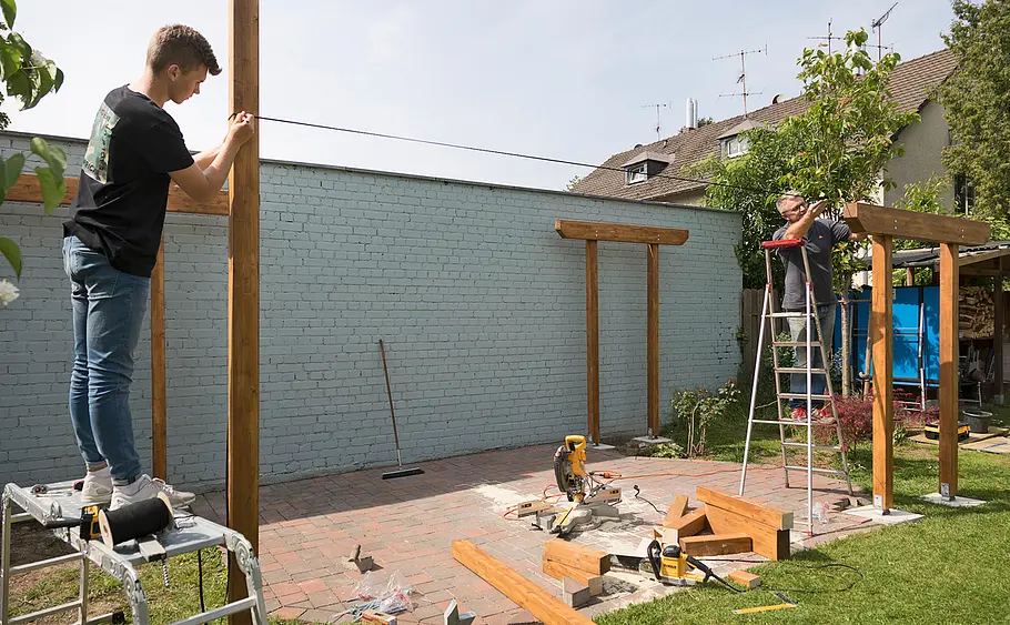 Terrassenüberdachung bauen