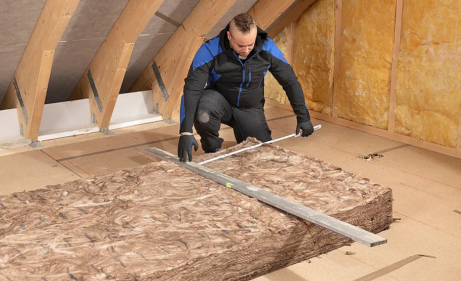 Sparrendach dämmen