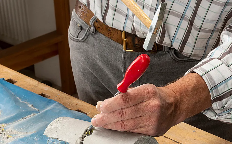 Leuchte aus Kreativbeton basteln