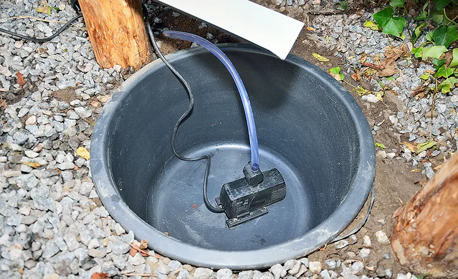 Kaskaden-Wasserspiel bauen