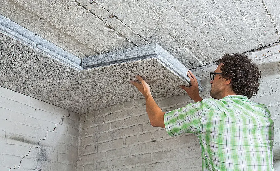 Kellerdecke dämmen mit Mehrschichtplatten