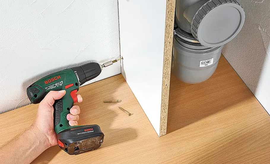 Höhenausgleich für Waschmaschine bauen