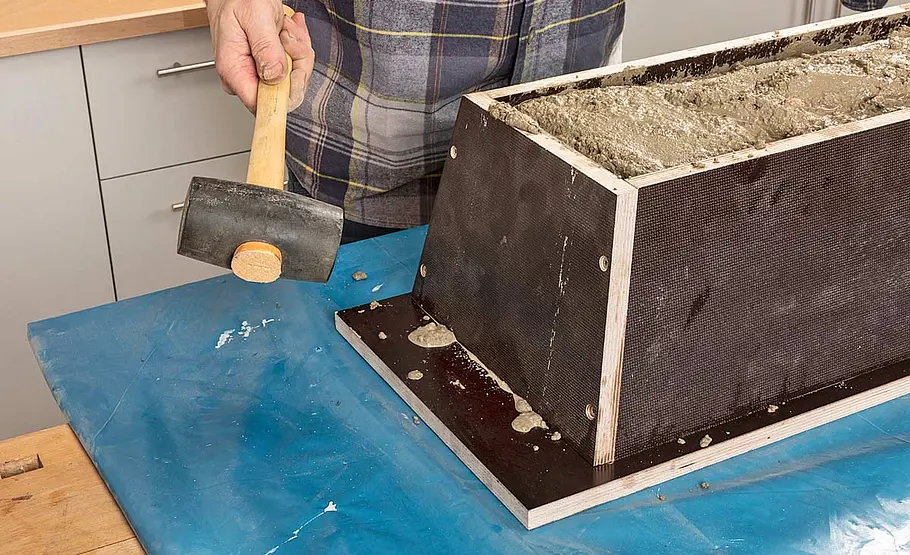 Pflanzkasten aus Beton gießen