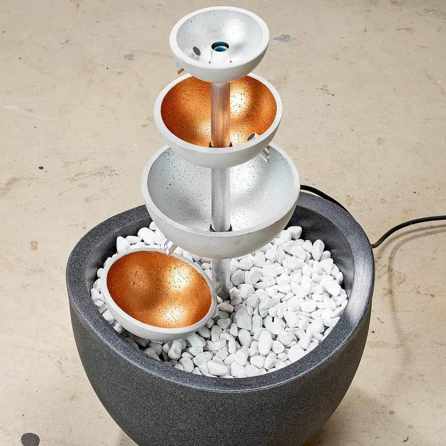 Mini-Springbrunnen aus Beton bauen