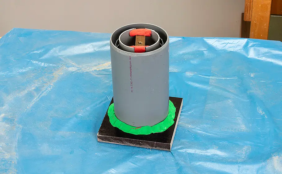 Leuchte aus Kreativbeton basteln