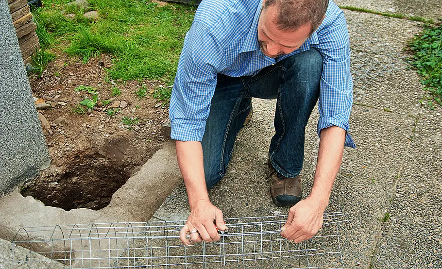 Fundament für Hochterrasse bauen