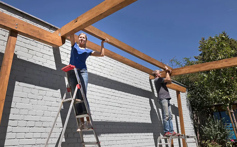 Terrassenüberdachung bauen