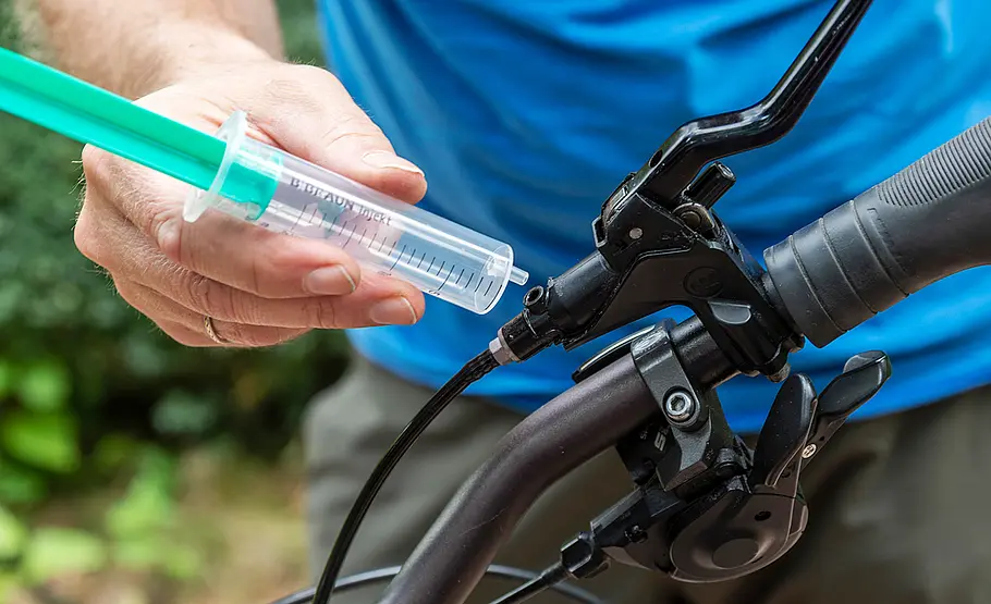 Bremsgriff am Fahrrad vorbereiten