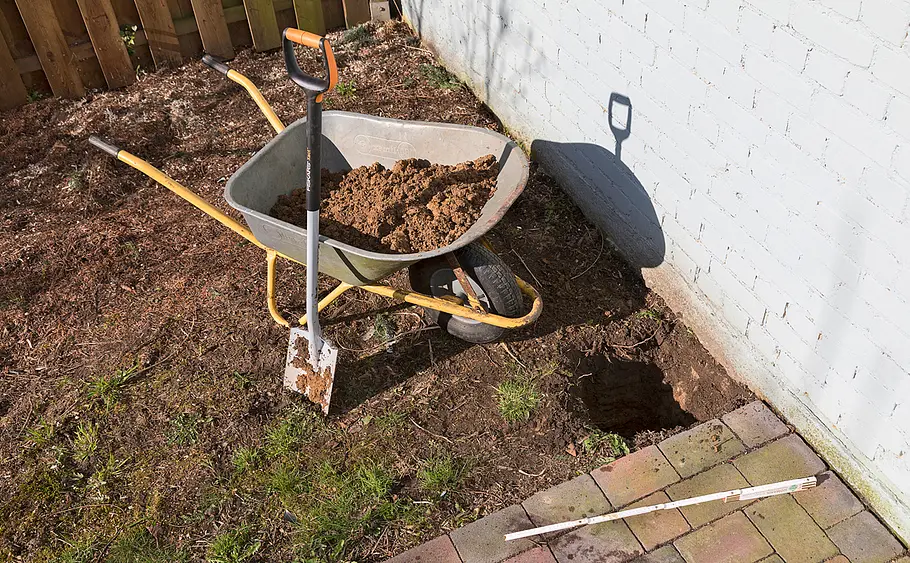 Pfostenfundament bauen