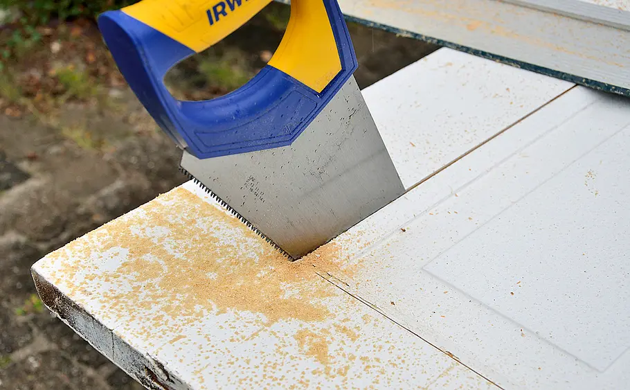 Türe mit Glaseinsatz bauen