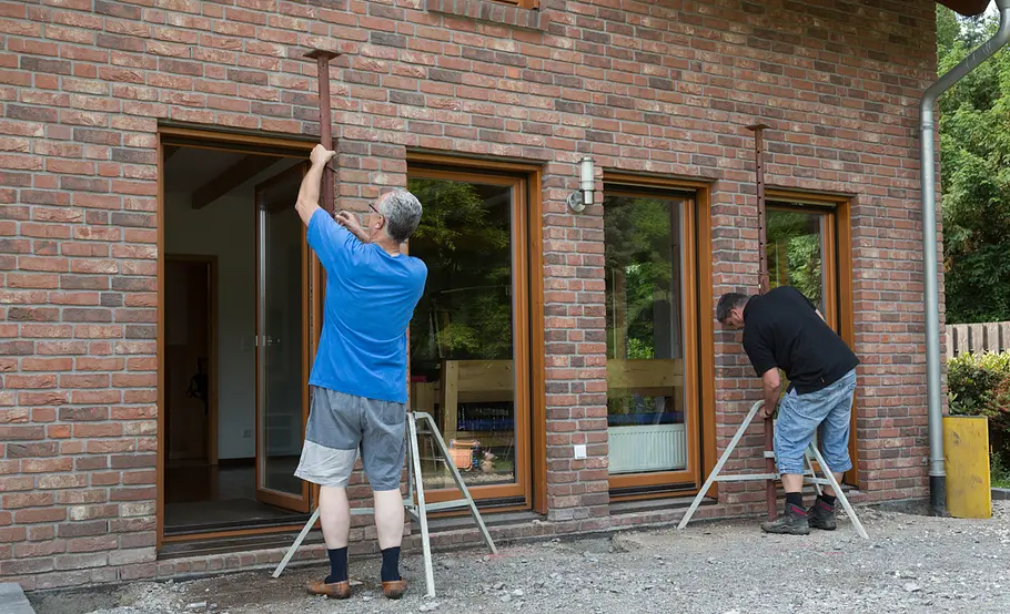 Terrassenüberdachung aus Alu und Glas bauen
