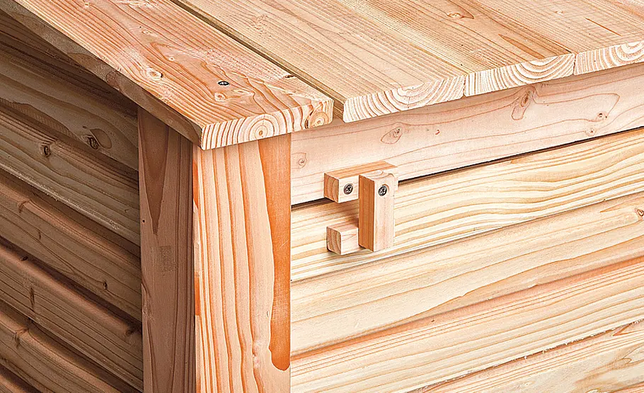 Mülltonnenbox aus Holz selber bauen