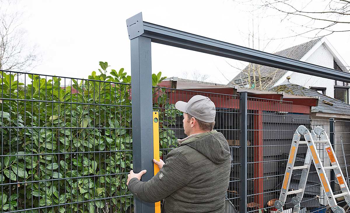 Freistehende Terrassenüberdachung bauen selber bauen