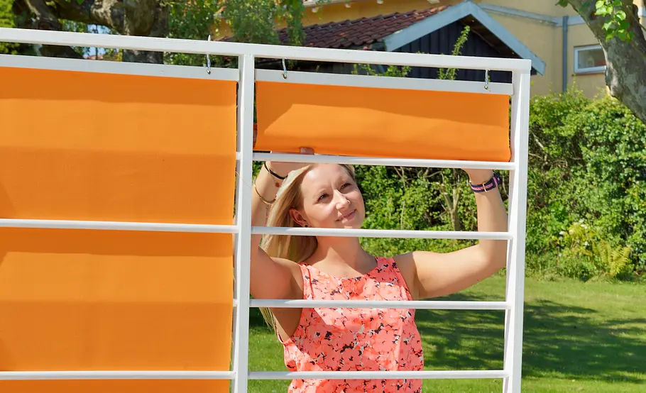 Mobile Sichtschutz-Markise für Terrasse und Balkon bauen