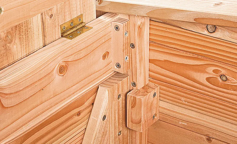 Mülltonnenbox aus Holz selber bauen