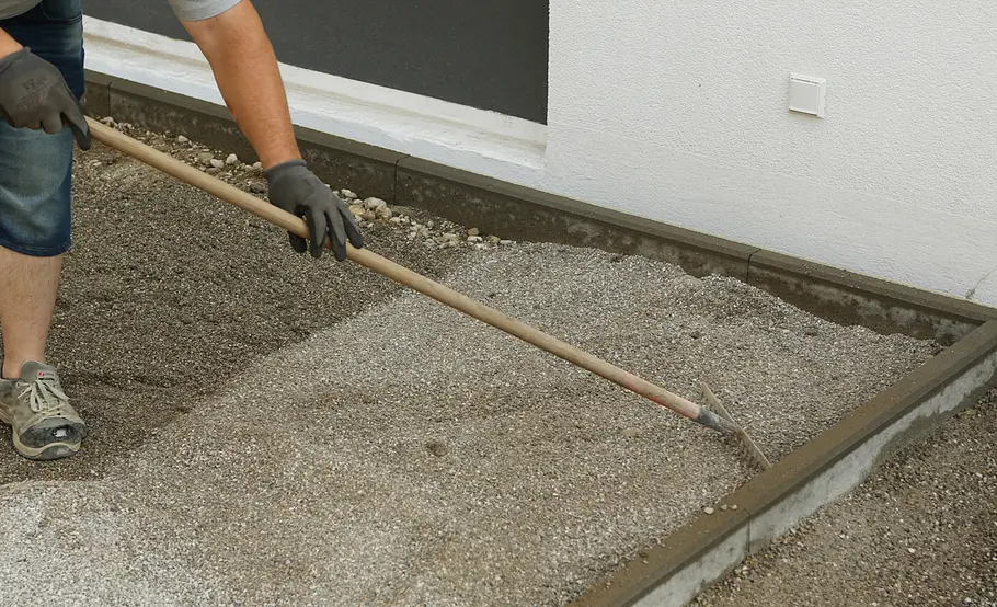 Auffahrt pflastern