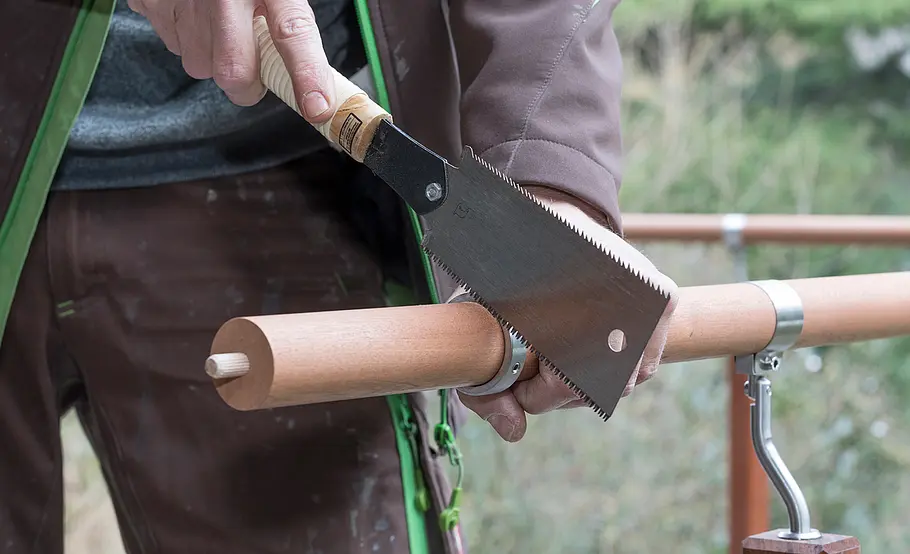 Hochterrasse aus Holz – Geländer