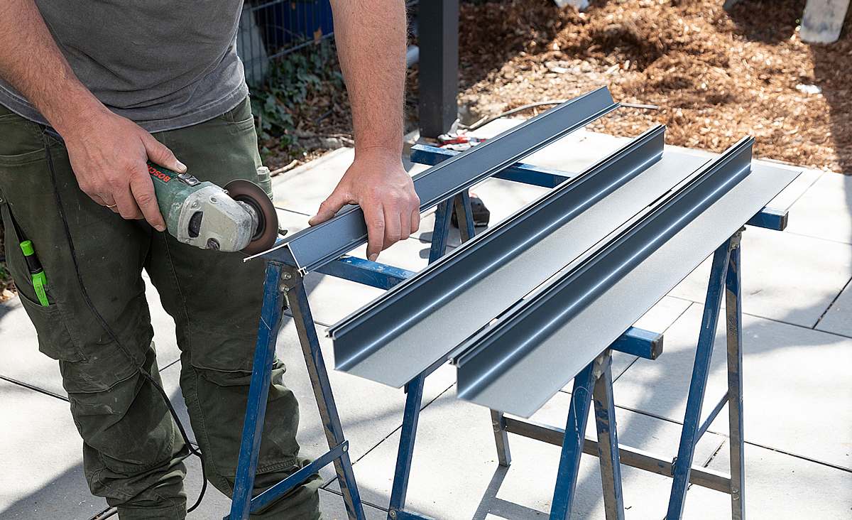 Freistehende Terrassenüberdachung bauen selber bauen