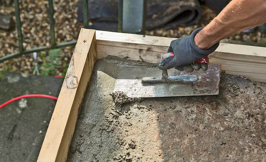 Hochterrasse aus Holz – Vorbereitung