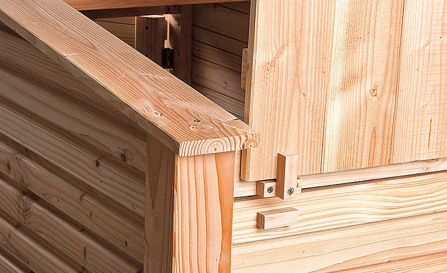 Mülltonnenbox aus Holz selber bauen