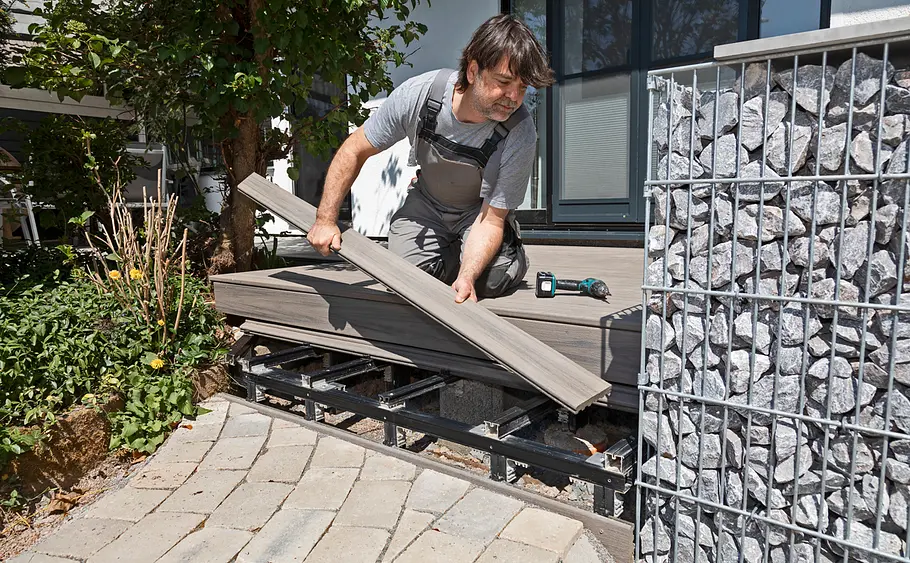 Bank aus Gabionen selbst bauen