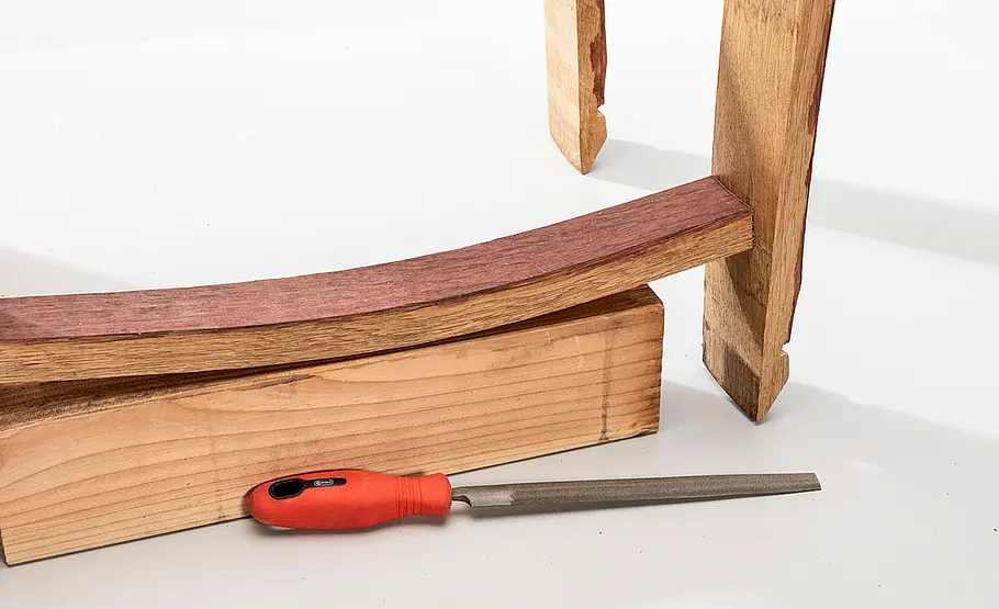 Stuhl aus Weinfass bauen