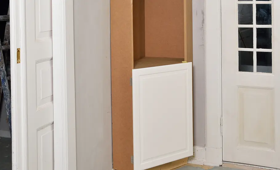 Flur-Eckschrank selber bauen