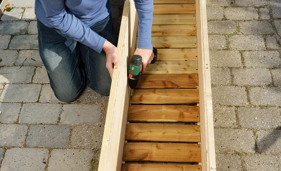Mobile Sichtschutz-Markise für Terrasse und Balkon bauen