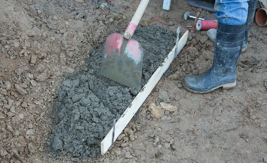 Treppe aus Blockstufen setzen
