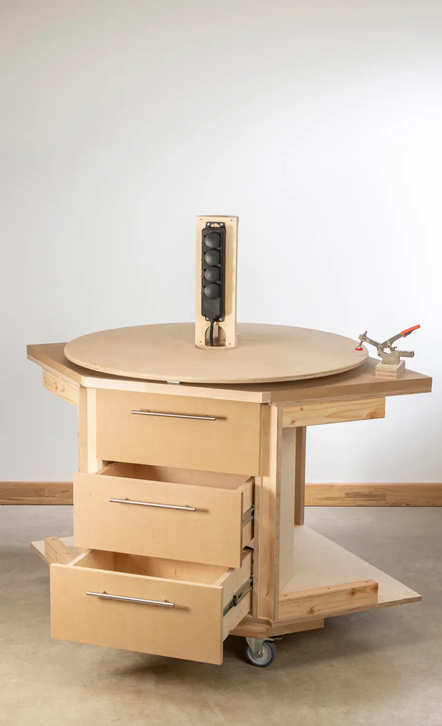 Werkstattschrank mit Maschinenrondell bauen