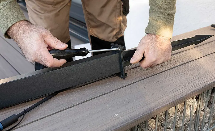 Gartenlampen installieren