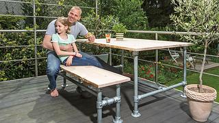 Outdoortisch aus Stahlrohren bauen - Foto: sidm / DW