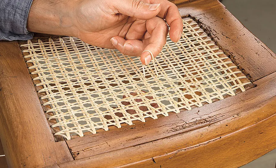 Anleitung: Wiener Geflecht für Stuhl-Reparatur