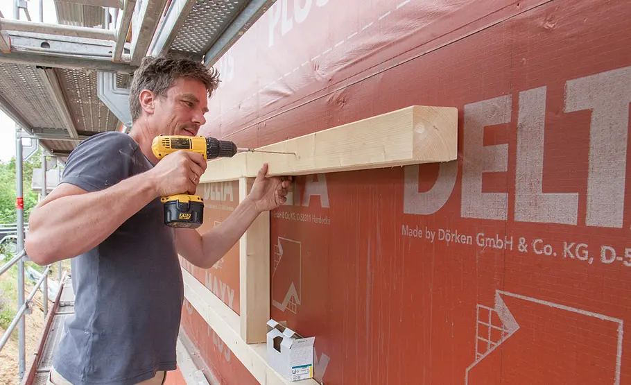 Fassade verkleiden mit Holz