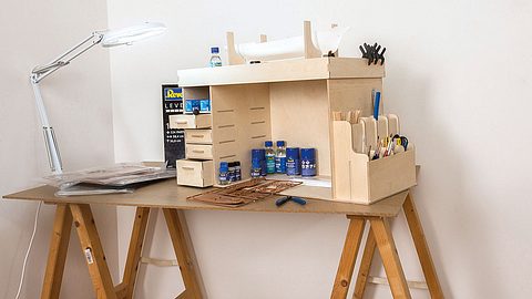 Werktisch-Aufsatz für Bastler selber bauen - Foto: sidm/KEH