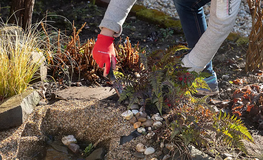 Bachlauf im Garten: Vorbereitung