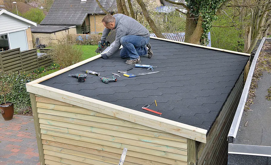 Großzügiges Gartenhaus mit Pultdach selber bauen