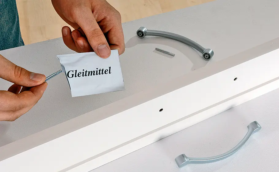 Falttür montieren