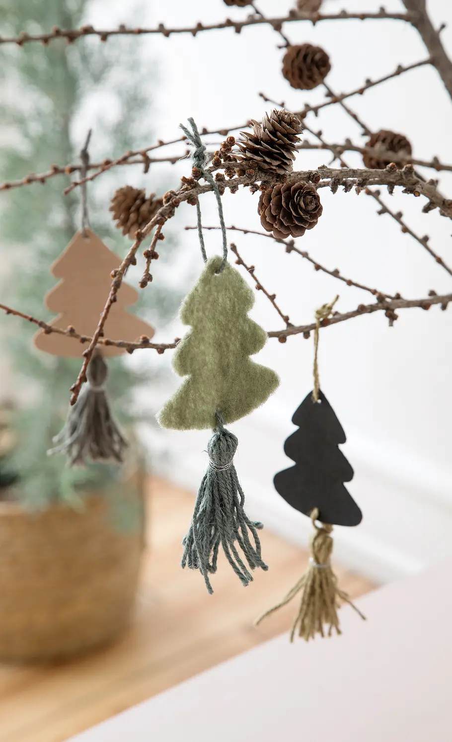 Tannenbaum-Anhänger basteln